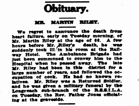 martin riley obituary